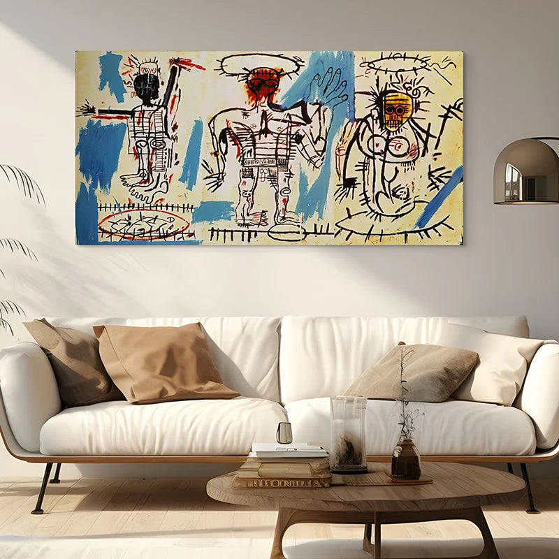basquiat baby boom composition triptyque énergie néo-expressionniste