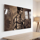 Tableau Bruce Lee XXL - 180x100cm / Toile tendue sur châssis - Tableau Star