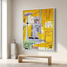 Tableau Basquiat Ashes 1981 - 40x60cm / Cadre blanc - Tableau Peintre