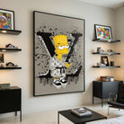 Tableau Bart Simpson Louis Vuitton - 40x60cm / Cadre noir - Tableau Animation