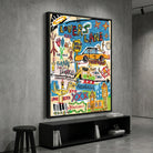 Tableau Basquiat Rêves Urbains - Tableau Basquiat
