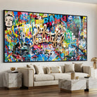 décoration murale street art life beautiful graffiti