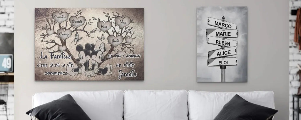 Tableau personnalisé Famille