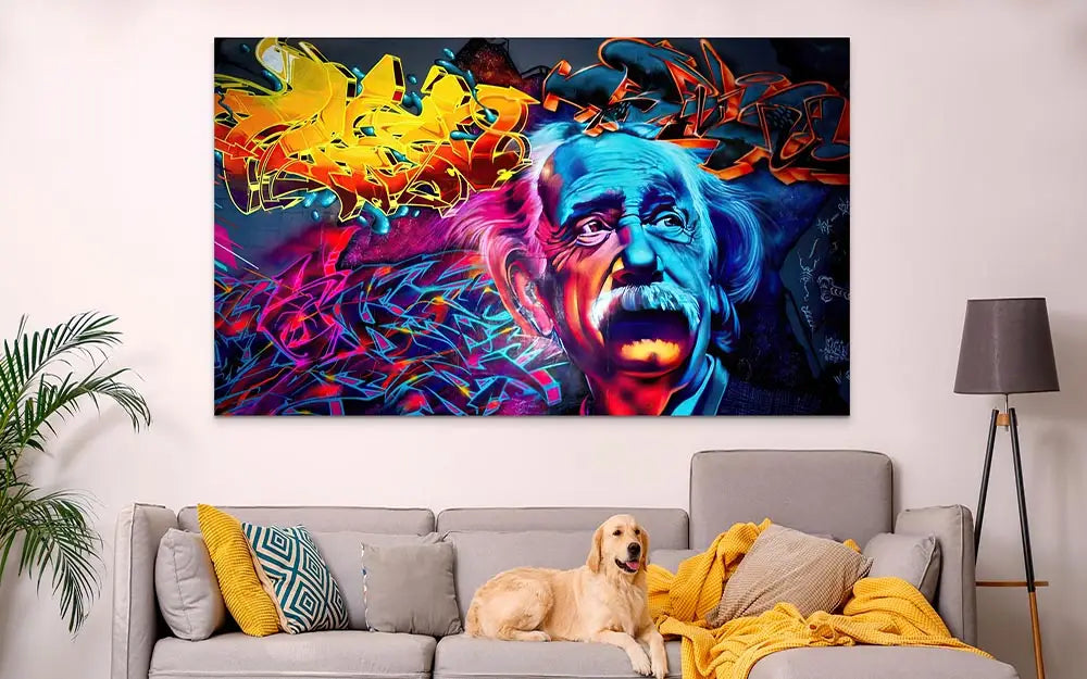 Tableau Street Art Albert Einstein