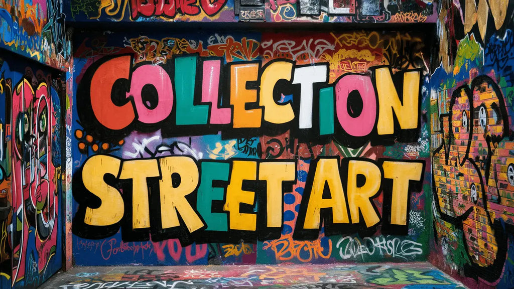 mur de graffiti multicolore vibrant avec lettrage audacieux collection street art décorant un salon contemporain