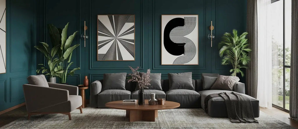 les tableaux déco dans un salon moderne