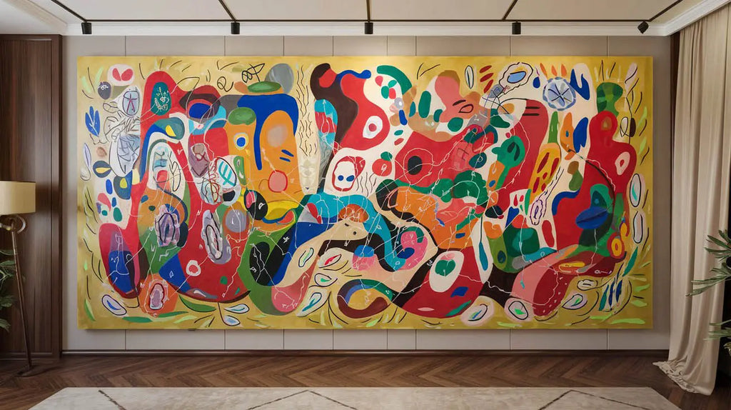 Comment mettre en valeur un grand tableau coloré