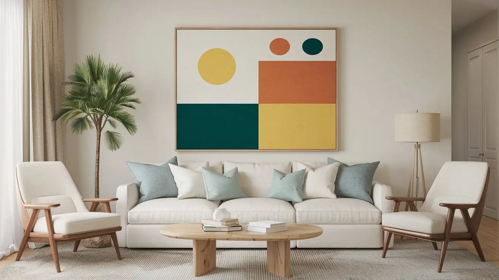 Comment mettre en valeur un grand tableau coloré