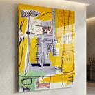 Tableau Basquiat Ashes 1981 - 40x60cm / Plexiglas - Tableau Peintre