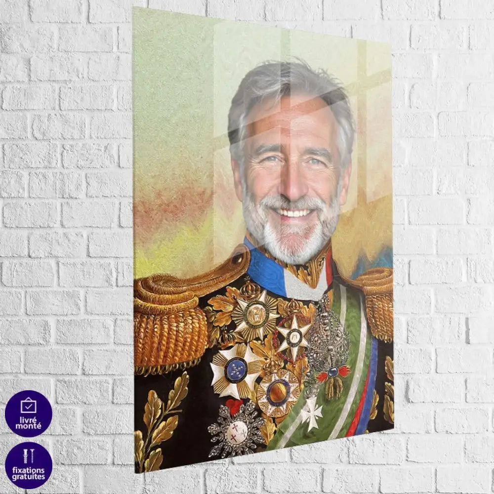 Toile personnalisée style tableau royal pour cadeau unique

