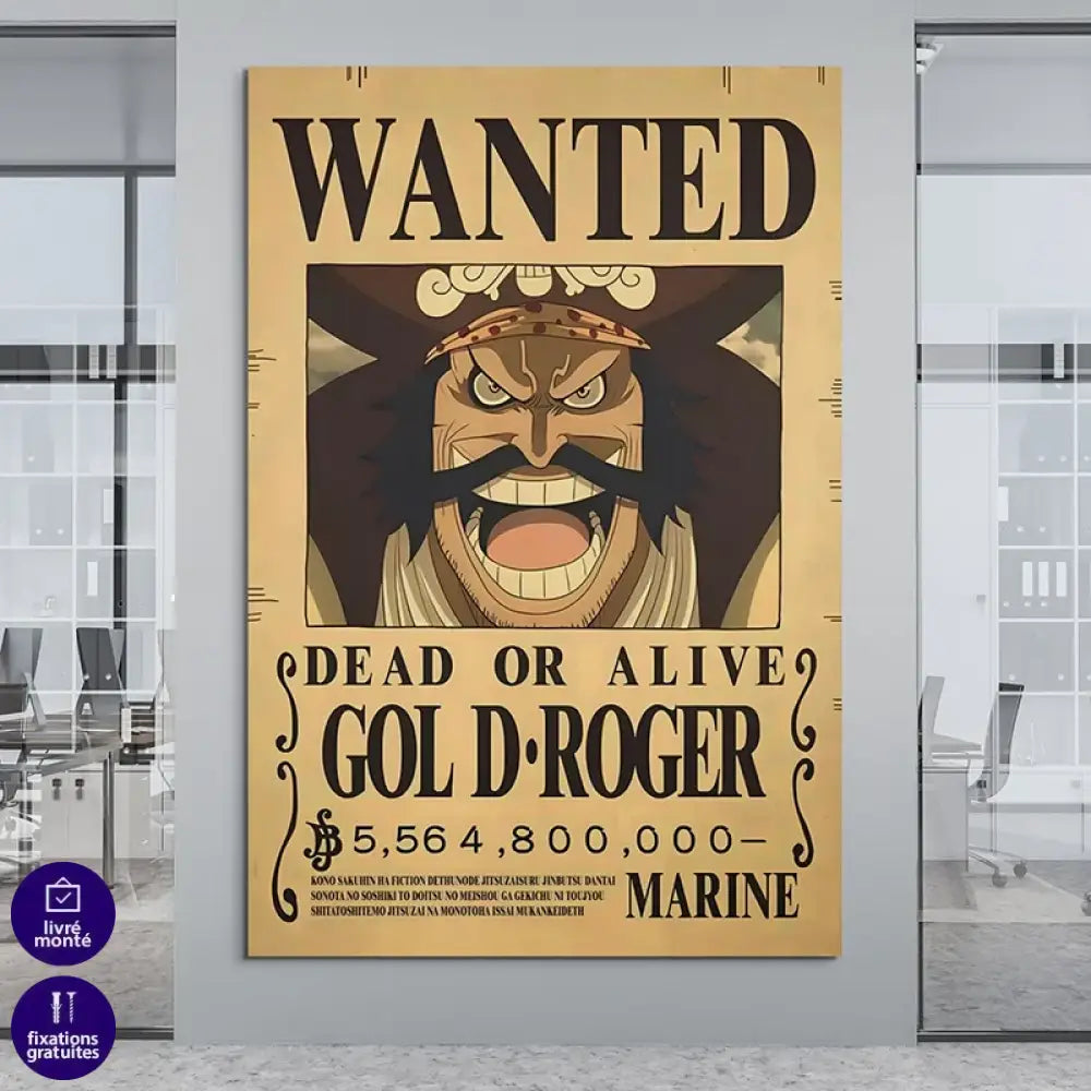 Poster One piece Dead or Alive Gold  Roger