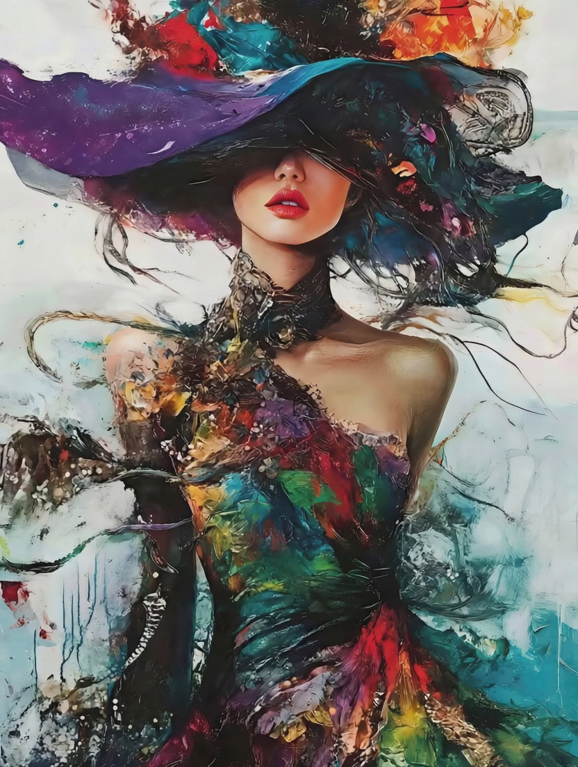 tableau moderne femme