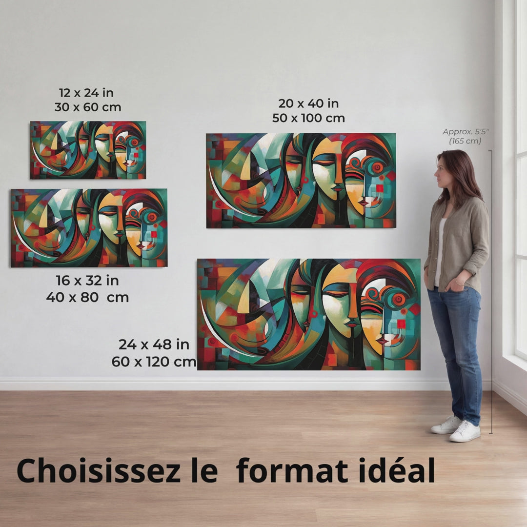 Pop Art Wall Art – Love Is Love, Rainbow Heart – Montableaudeco