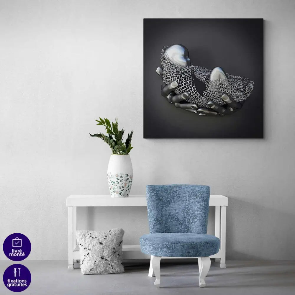 Tableau 3D L'enfant dans mes mains - Montableaudeco