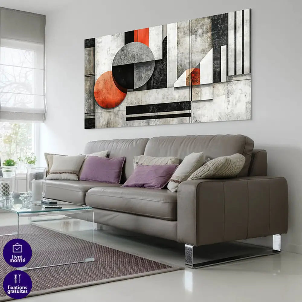 Tableau Abstrait Fusions Graphiques c