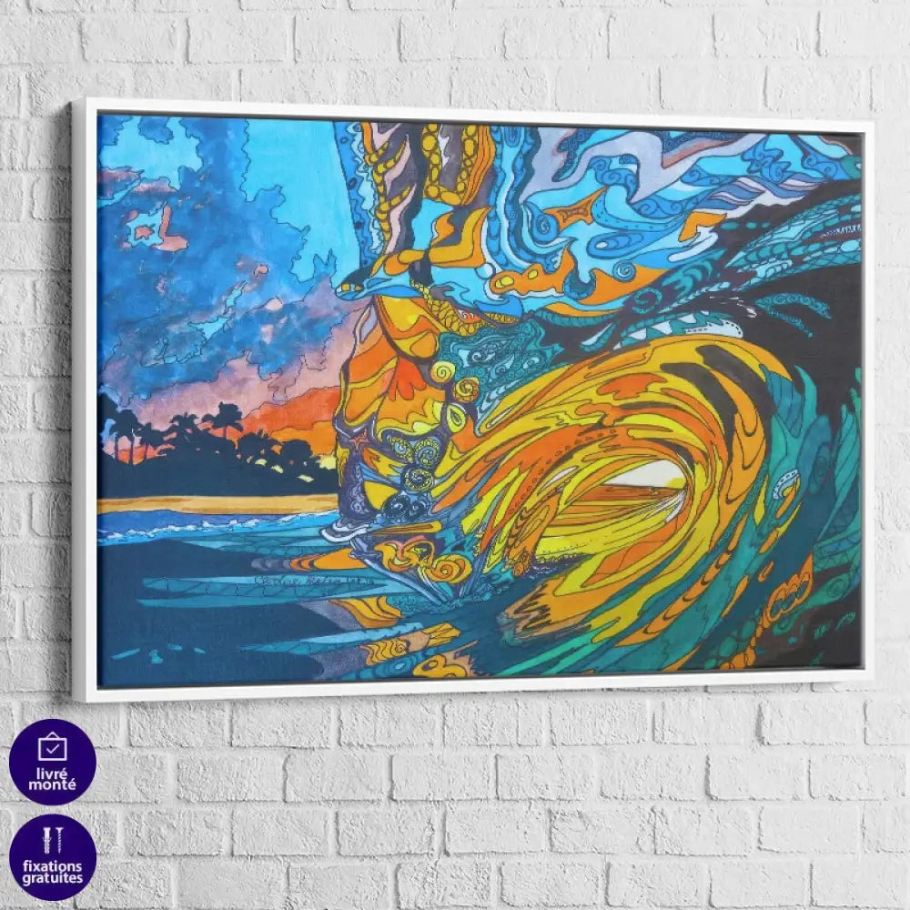 Tableau Abstrait | Hawaï Surfing | Bienvenue -20% Sur Votre Commande d