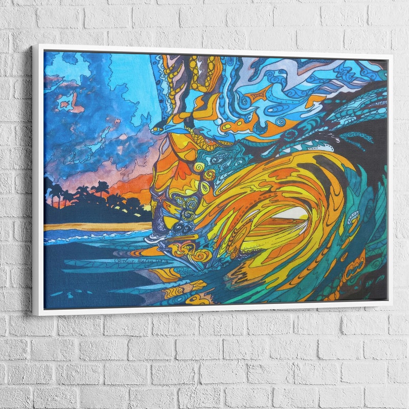 Tableau Abstrait | Hawaï Surfing | Bienvenue -20% Sur Votre Commande d