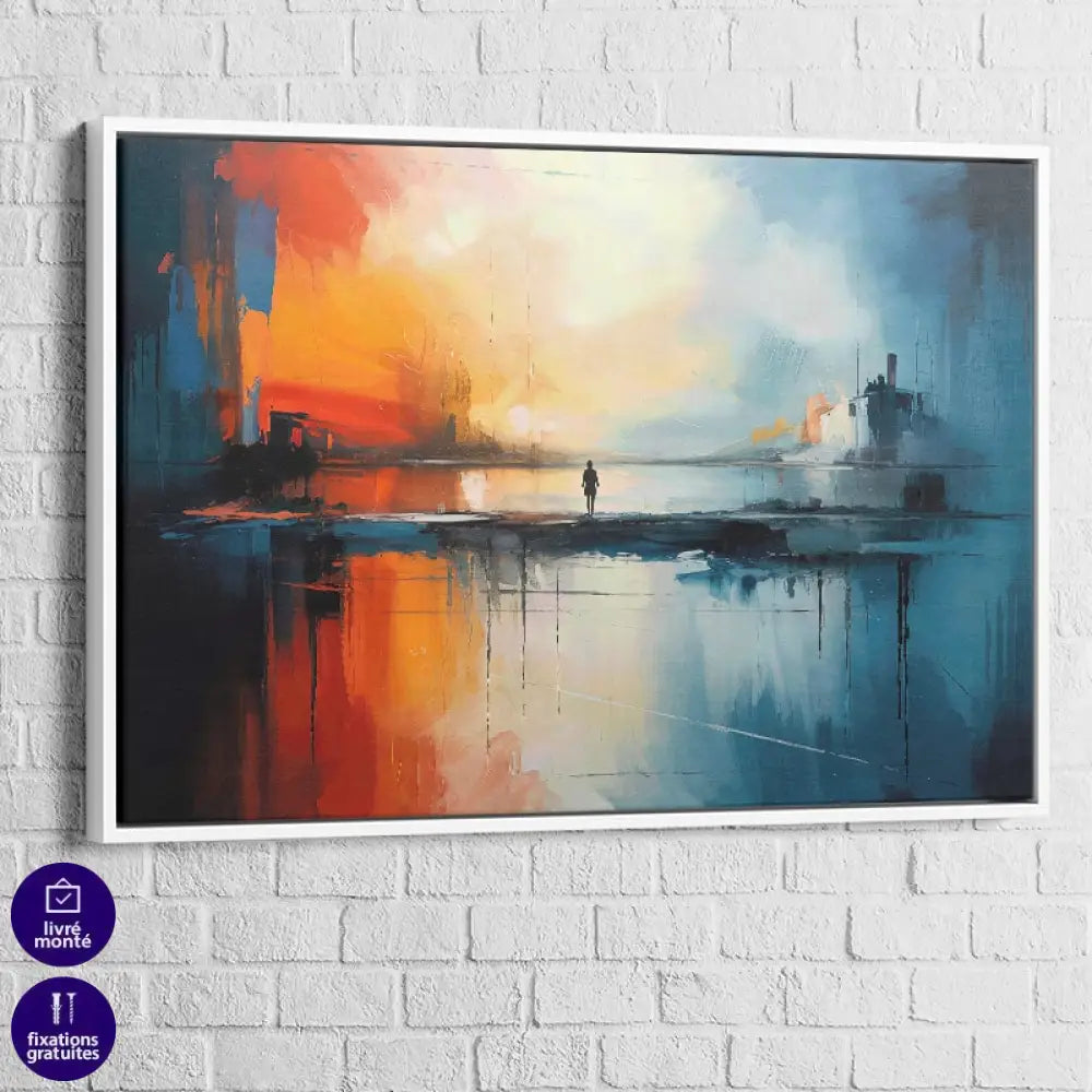 Tableau Abstrait Horizons Contraires 6