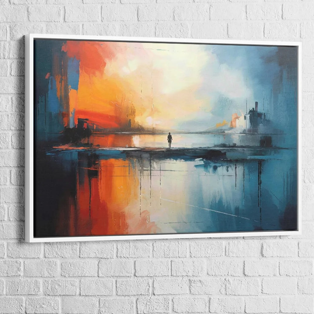 Tableau Abstrait Horizons Contraires 6