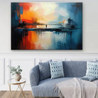 Tableau Abstrait Horizons Contraires  2