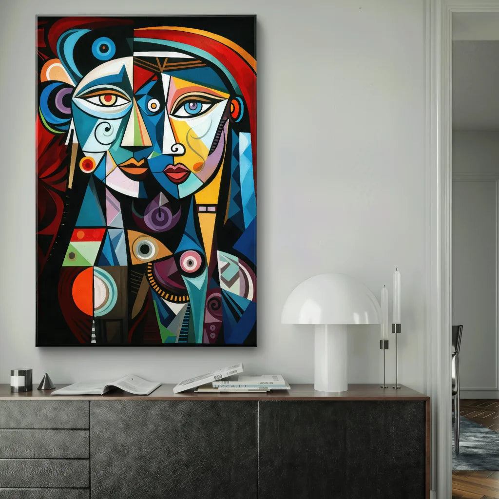 Tableau contemporain pour déco salon ou bureau moderne

