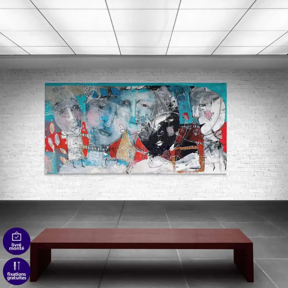 Tableau Abstrait L'appel des Anges - Montableaudeco