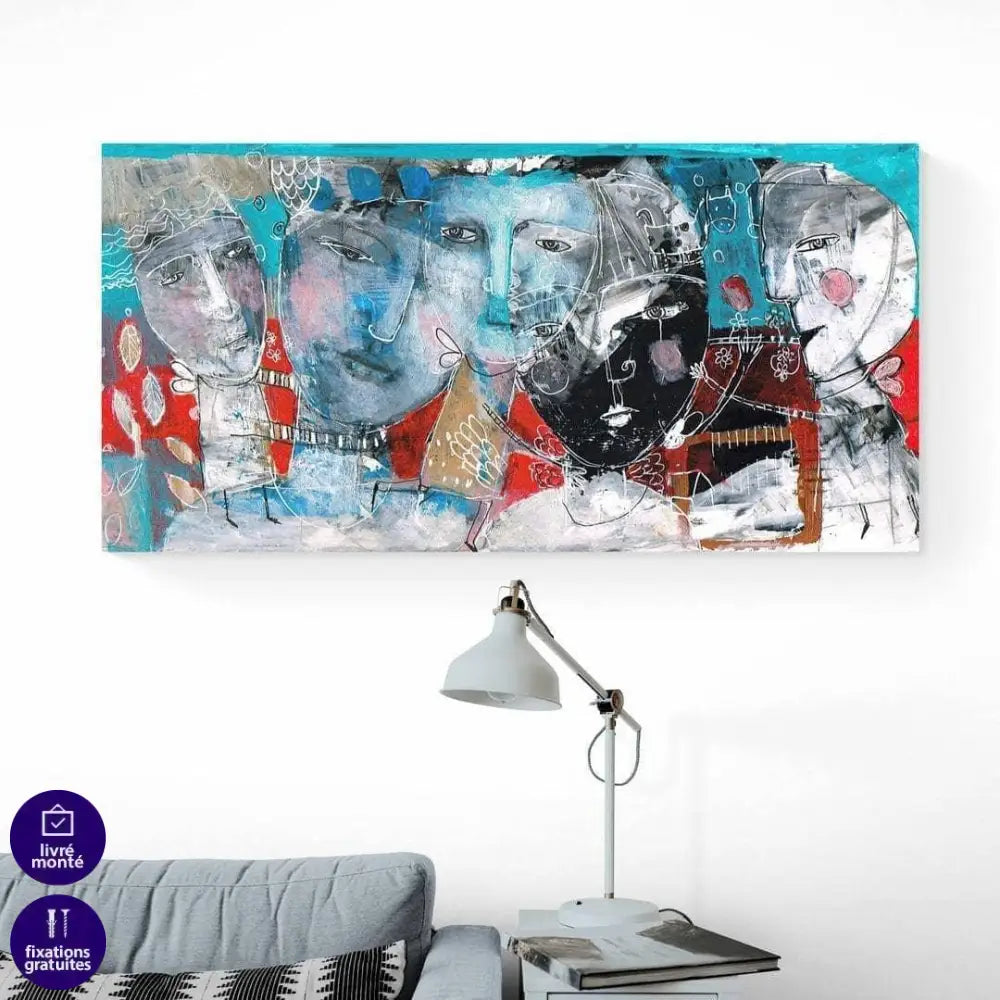 Tableau Abstrait L'appel des Anges - Montableaudeco