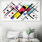 Tableau Abstrait Lignes en Mouvement Tableau Abstrait