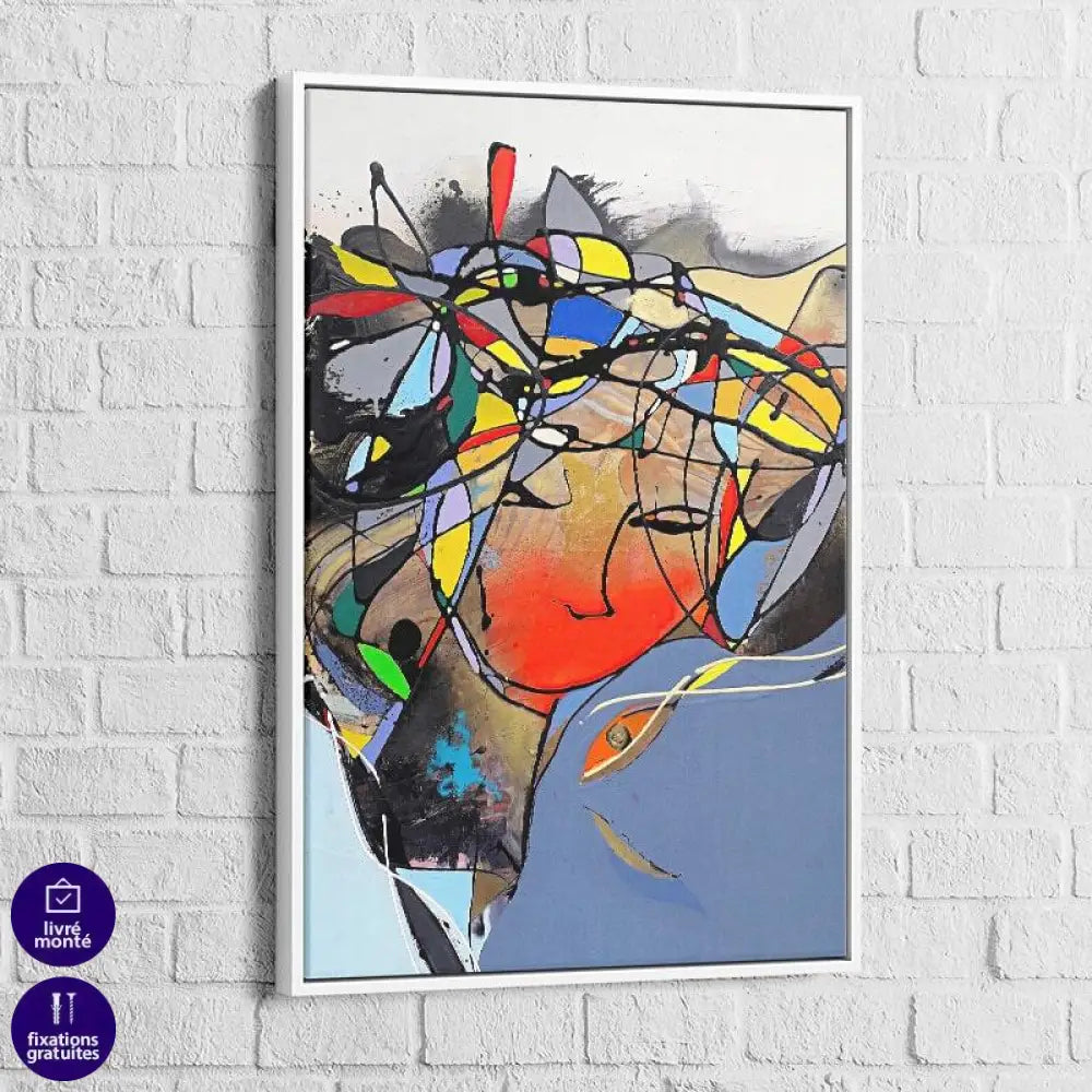 Tableau Abstrait Silhouette en Couleur - Montableaudeco