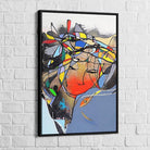 Tableau Abstrait Silhouette en Couleur - Montableaudeco