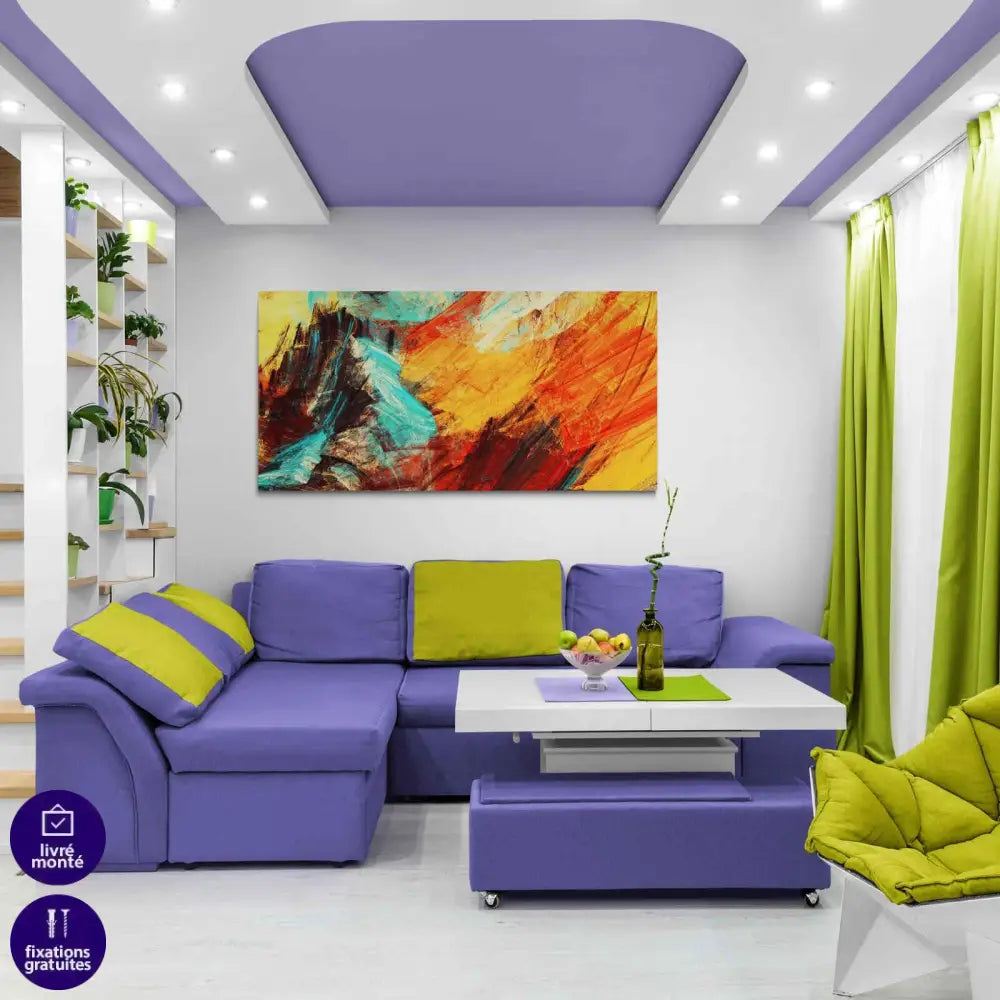 Tableau Abstrait Un nuage - Montableaudeco