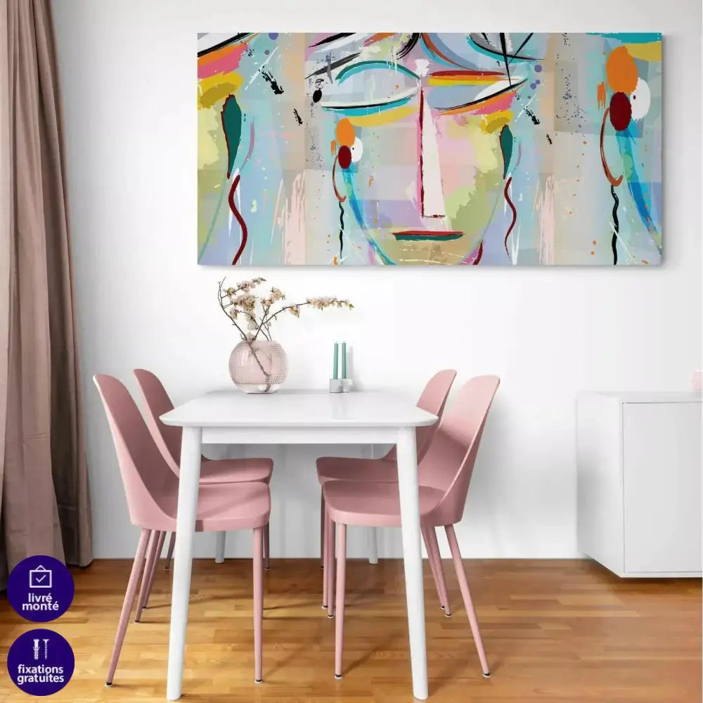 Tableau Visage La Femme Abstraite - Montableaudeco