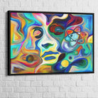 Tableau Abstrait Visage - Montableaudeco