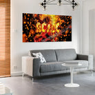 ACDC Fire Acrylic Glass Print, deep gloss and intense colors