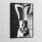 Tableau ACDC noir et blanc - Montableaudeco