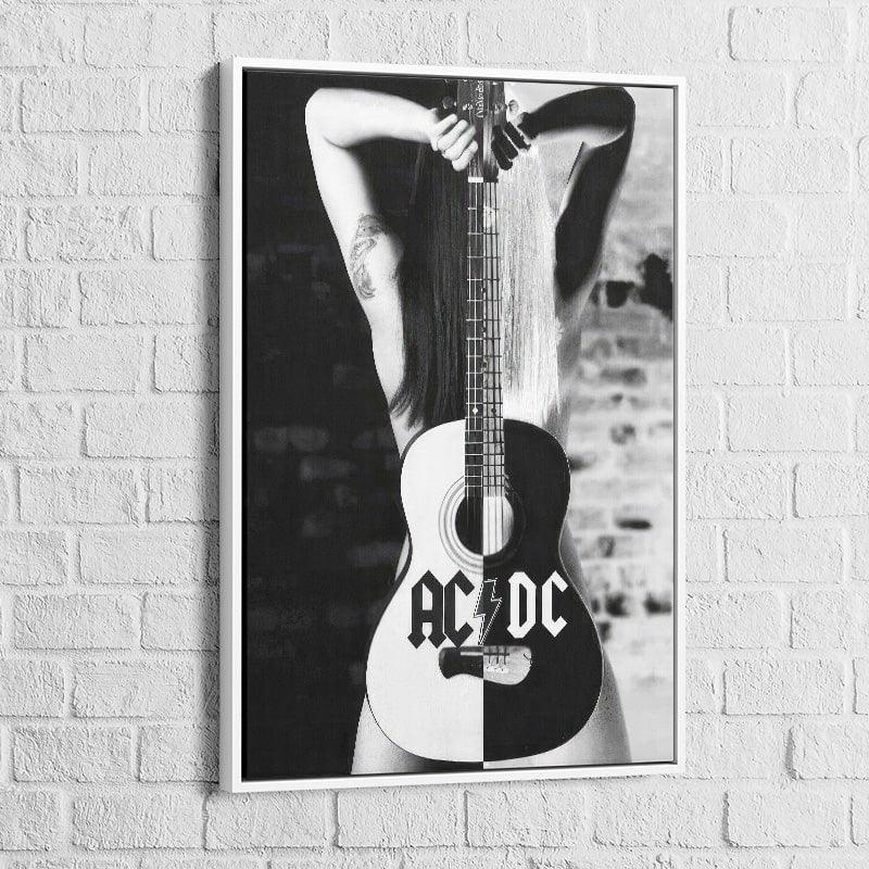 Tableau ACDC noir et blanc - Montableaudeco