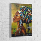 cadre flottant portrait femme du pays style ethnique chic