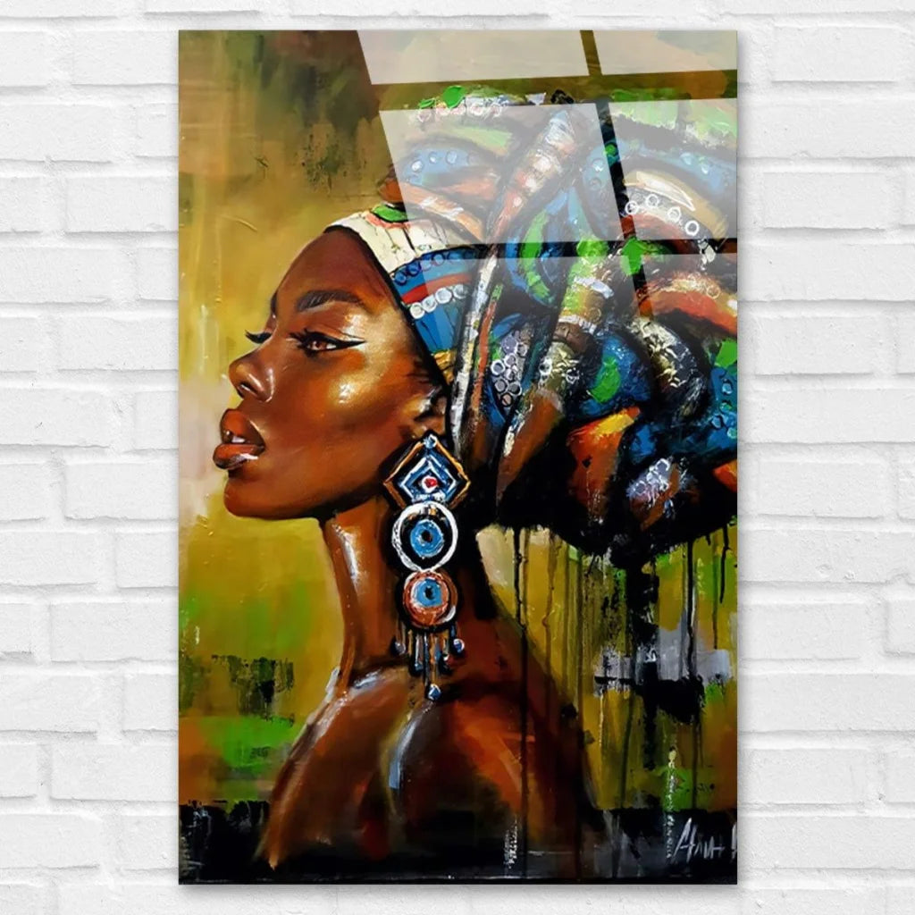 tableau mural contemporain art africain moderne