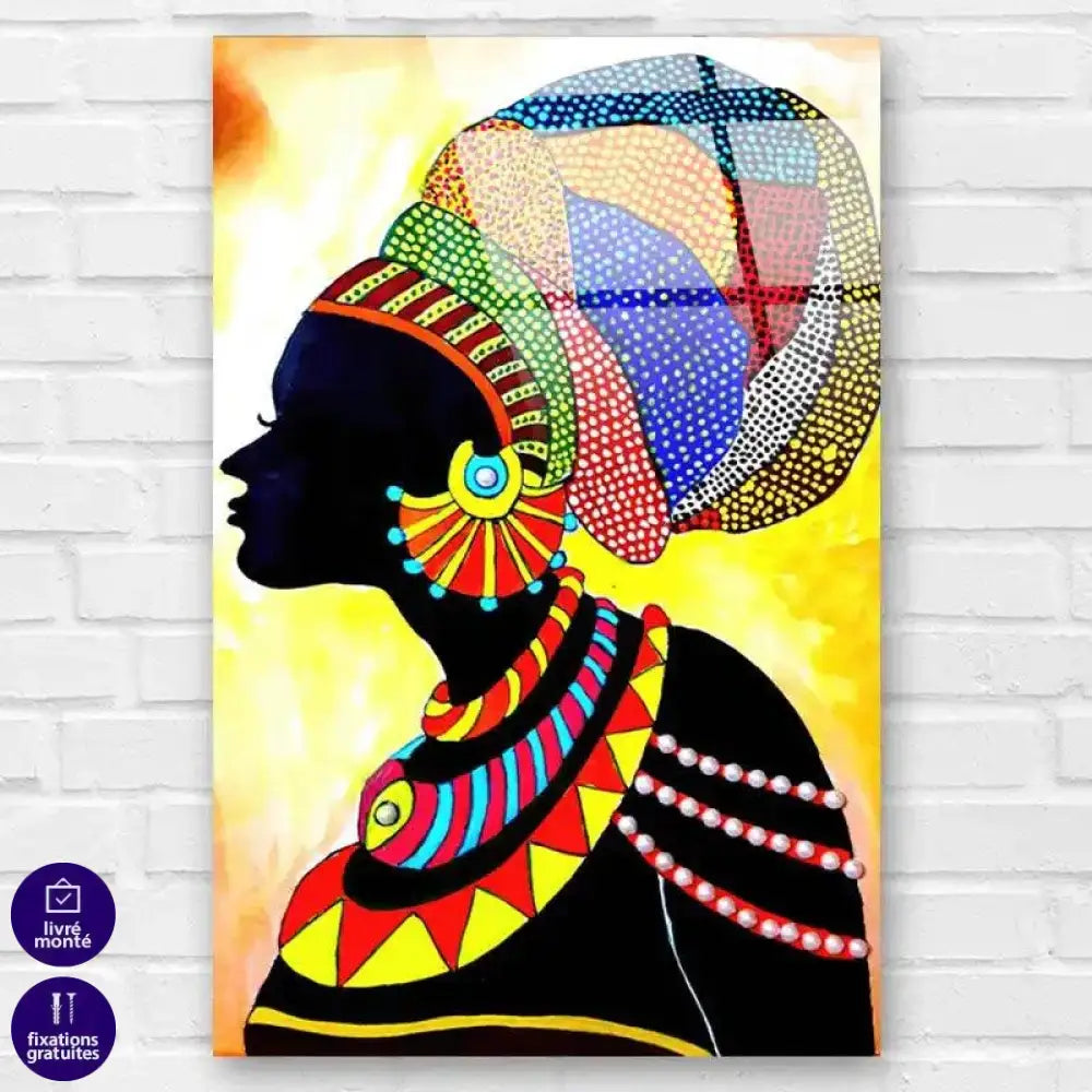 Tableau Afrique Femme Traditionnelle - Montableaudeco