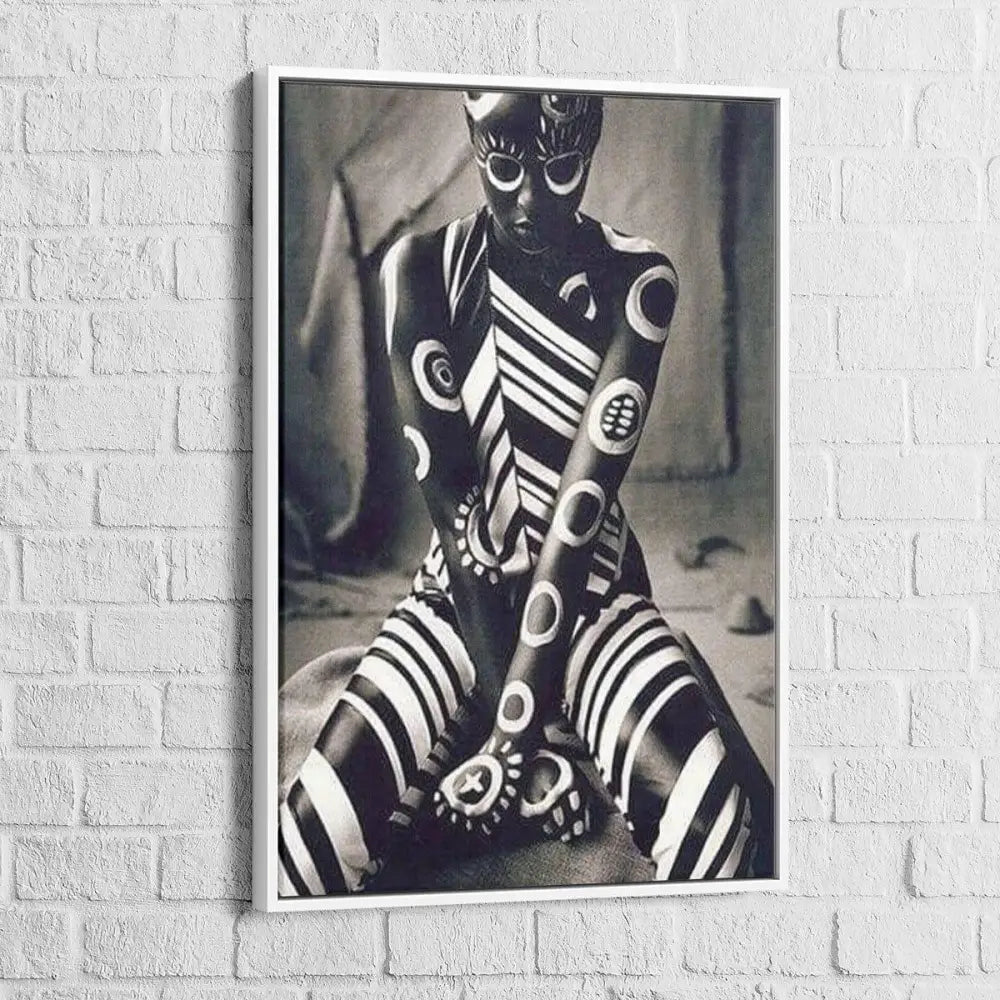 Tableau Afrique La Femme Noir et Blanc - Montableaudeco