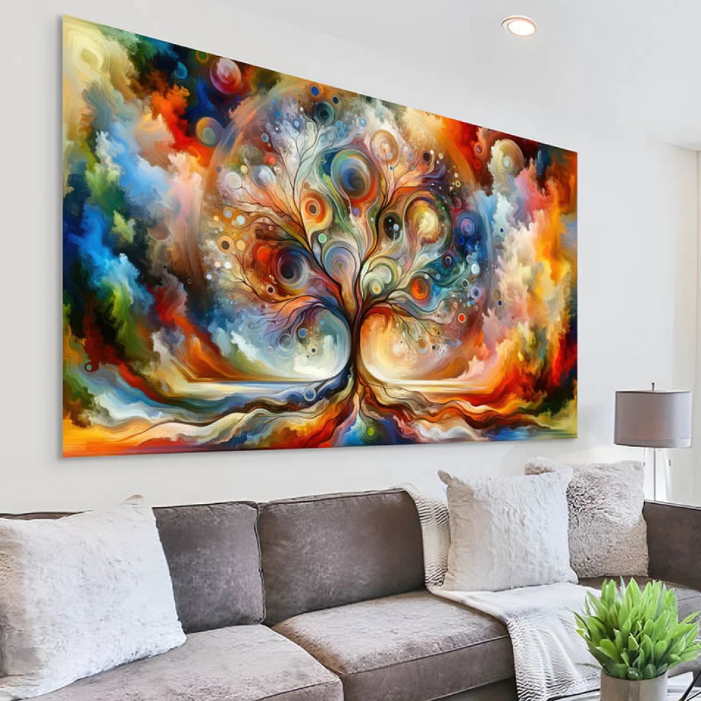 Tableau Arbre de Vie Symphonie des Couleurs 3