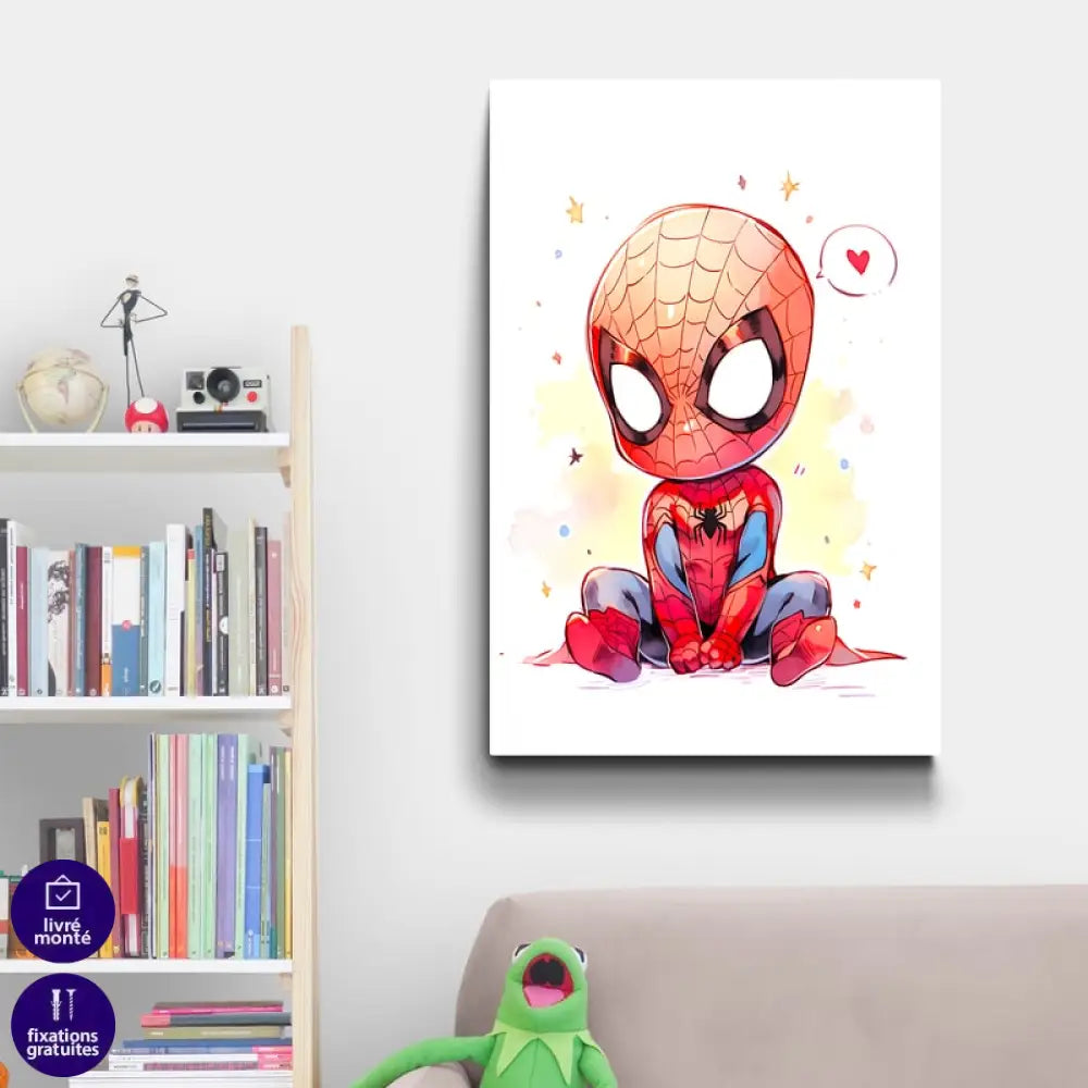 Tableau Baby’s Marvel 40x60cm / Affiche sans cadre / Spiderman Tableau Enfant