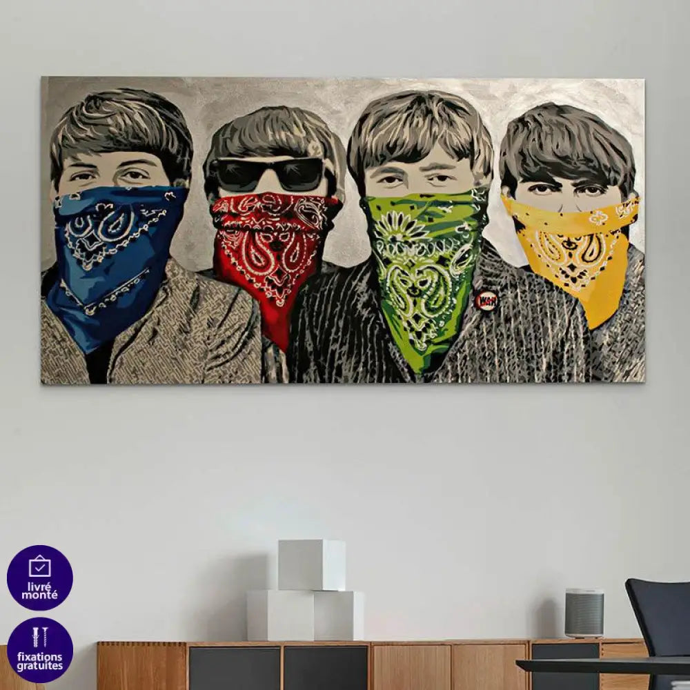 Tableau Banksy Beatles - Montableaudeco