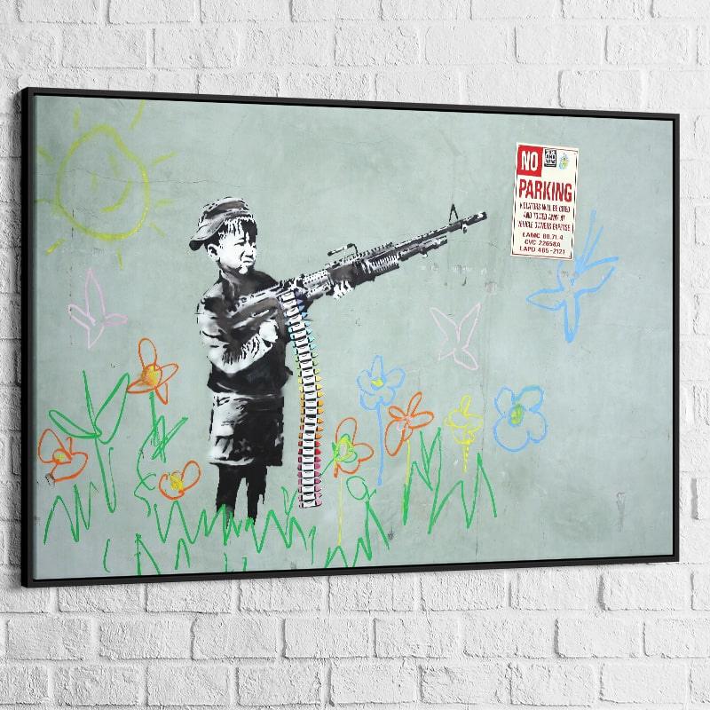 Tableau Banksy Innocence - Montableaudeco