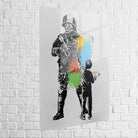 Tableau Banksy L'enfant Manifest - Montableaudeco