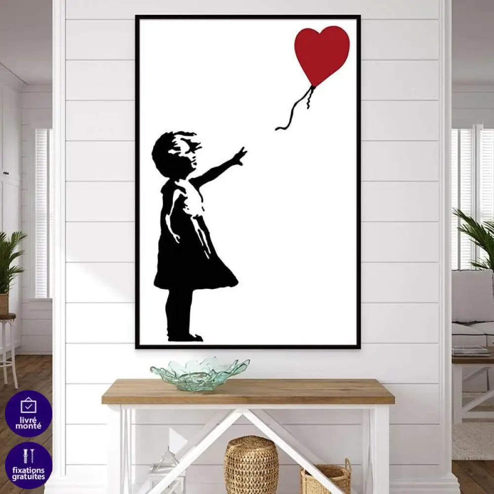 Tableau Banksy La Fille au Ballon - Montableaudeco