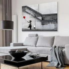 Tableau Banksy La Fille au Ballon Rouge 40x60cm / Toile tendue sur châssis Tableau Banksy