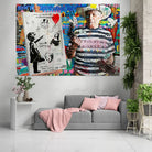 Tableau Street Art L’Artiste Bankable inspiré de Banksy

