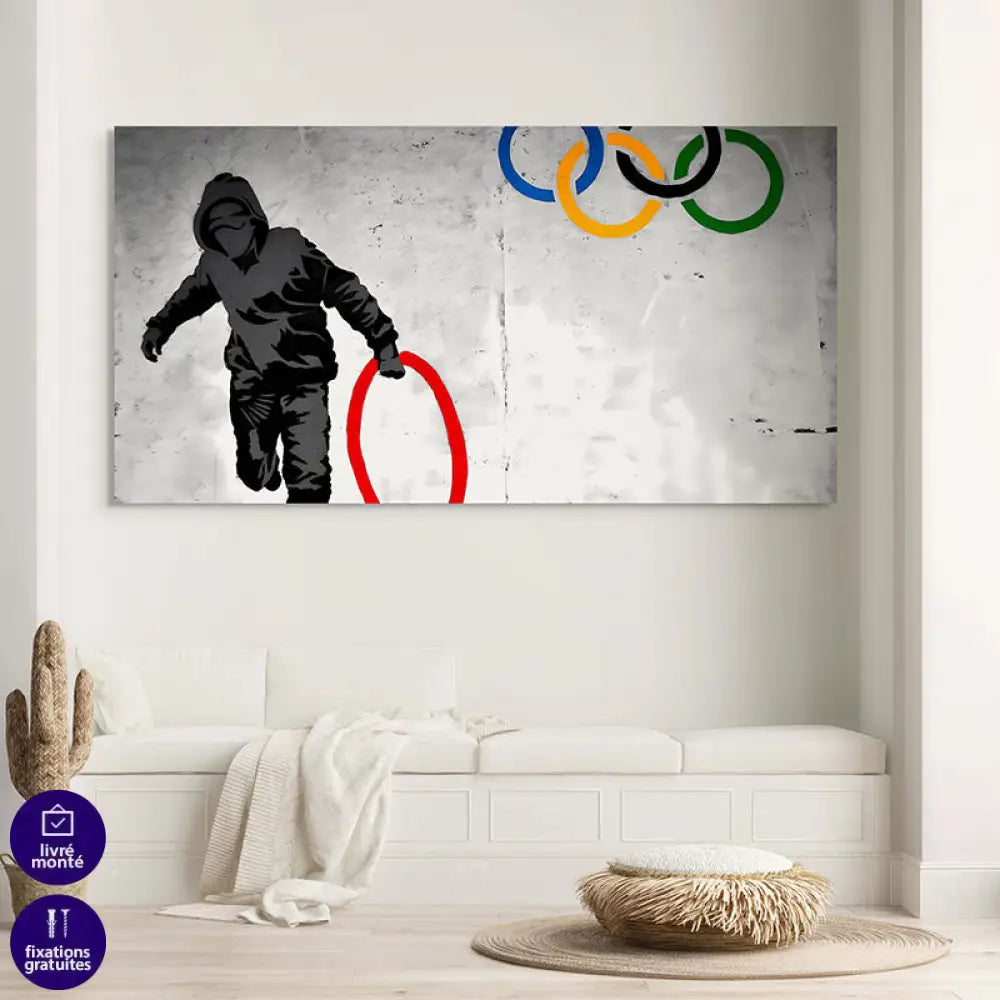 Tableau Banksy Olympic Games Tableau moderne