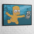 Tableau Bart Simpson Nirvana - Montableaudeco